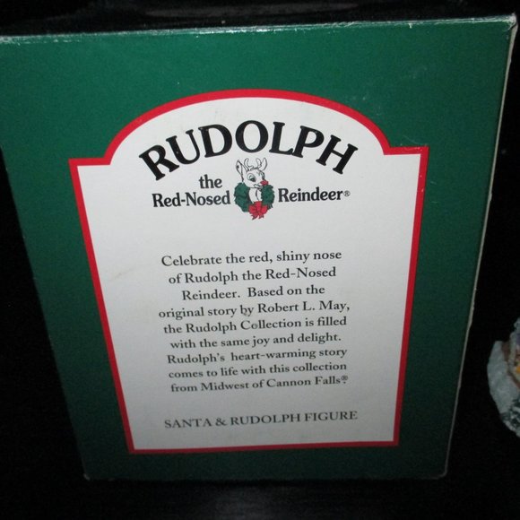Rudolph and Santa Music Snow Globe with box